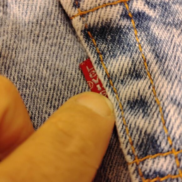 Levi's vintage 560 jeans mens 34x32 blue denim made in USA loose fit tapered leg - Picture 3 of 12